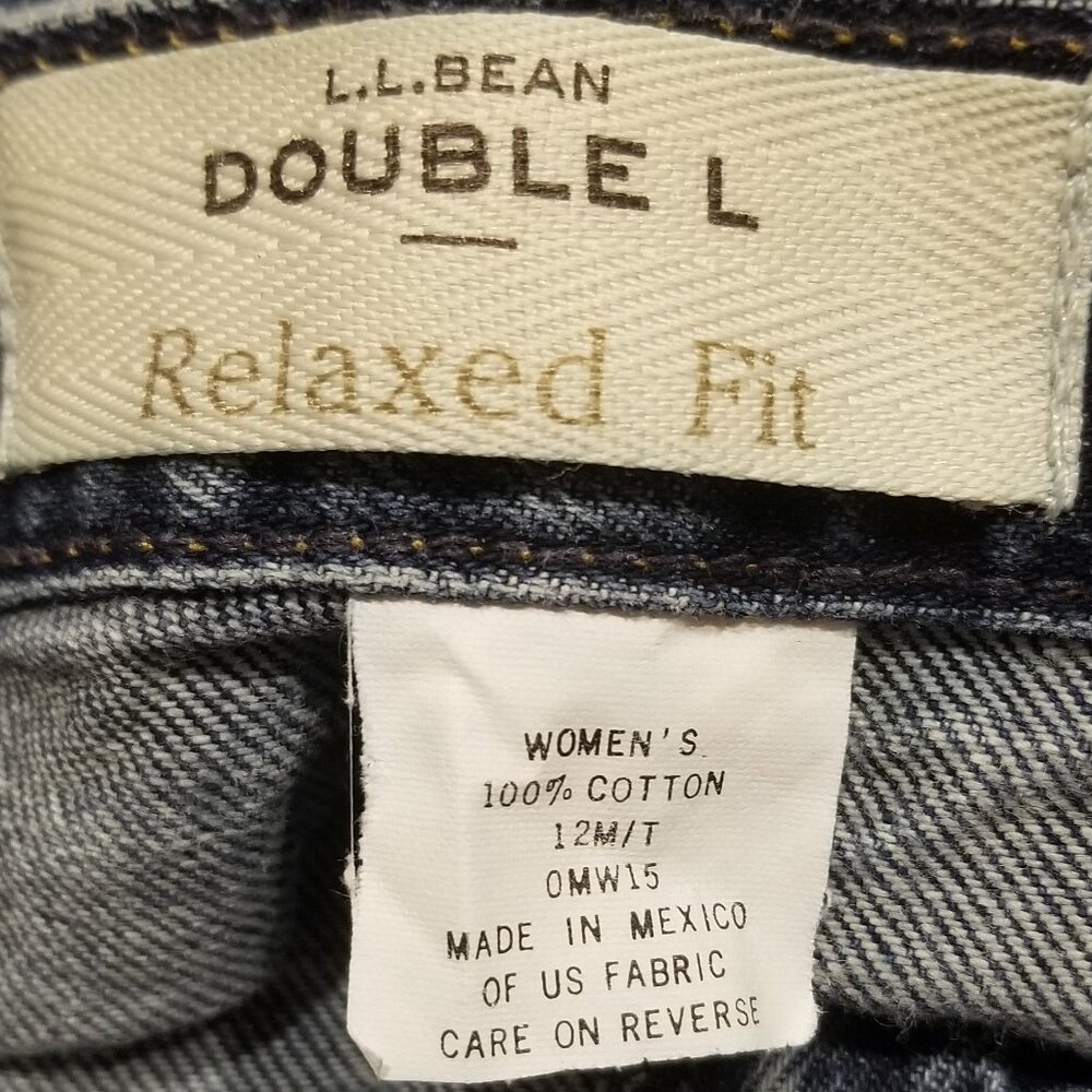 Ladies' L.L. Bean "Double L" Jeans, Relaxed Fit, Size 12 Tall, VGUC - Picture 11 of 16
